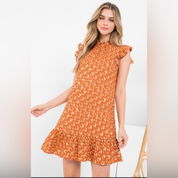 THML boutique fall dress. Large - Picture 1 of 6